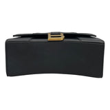 バレンシアガ BALENCIAGA アワーグラス XS 592833 ブラック レザー レディース ショルダーバッグ