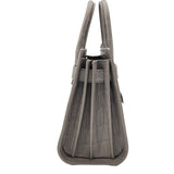 サンローラン SAINT LAURENT サックドジュール ナノ 340778 グレー 型押しレザー レディース ショルダーバッグ