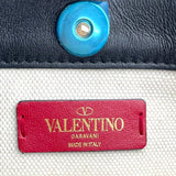 ヴァレンティノ VALENTINO スタッズトート アイボリー キャンバス レディース トートバッグ