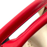ヴァレンティノ VALENTINO アトリエ 2WAY バッグ ナチュラル/レッド キャンバス レディース ショルダーバッグ
