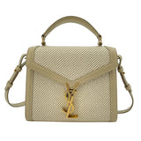 サンローラン SAINT LAURENT カサンドラトップハンド 623930 ベージュ キャンバス レディース ショルダーバッグ