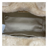 ミュウミュウ miu miu ハンドバッグ 5BA256 ベージュ ファー レディース ハンドバッグ