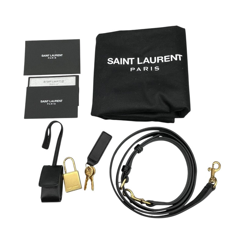 サンローラン SAINT LAURENT サックドジュール 421859 ブラック レザー レディース ショルダーバッグ