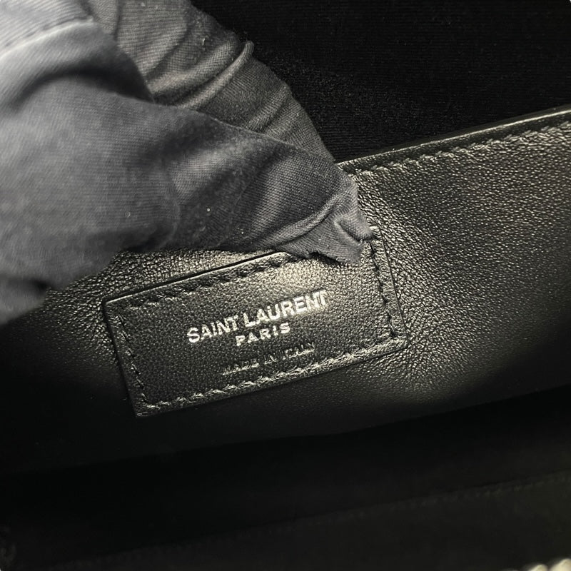 サンローラン SAINT LAURENT アップタウンスモール 561203 ブラック クロコ型押しカーフ レディース ショルダーバッグ