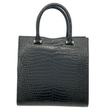 サンローラン SAINT LAURENT アップタウンスモール 561203 ブラック クロコ型押しカーフ レディース ショルダーバッグ