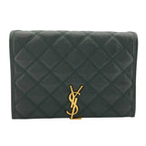 サンローラン SAINT LAURENT カサンドラショルダー 629246 グリーン レザー レディース ショルダーバッグ