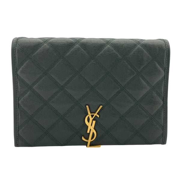 サンローラン SAINT LAURENT カサンドラショルダー 629246 グリーン レザー レディース ショルダーバッグ