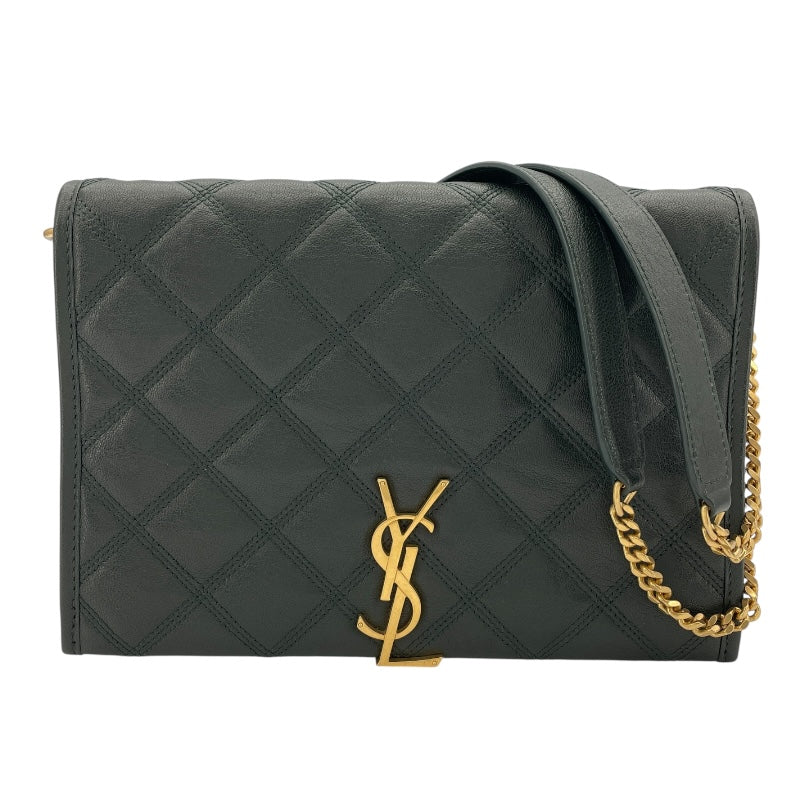 サンローラン SAINT LAURENT カサンドラショルダー 629246 グリーン レザー レディース ショルダーバッグ
