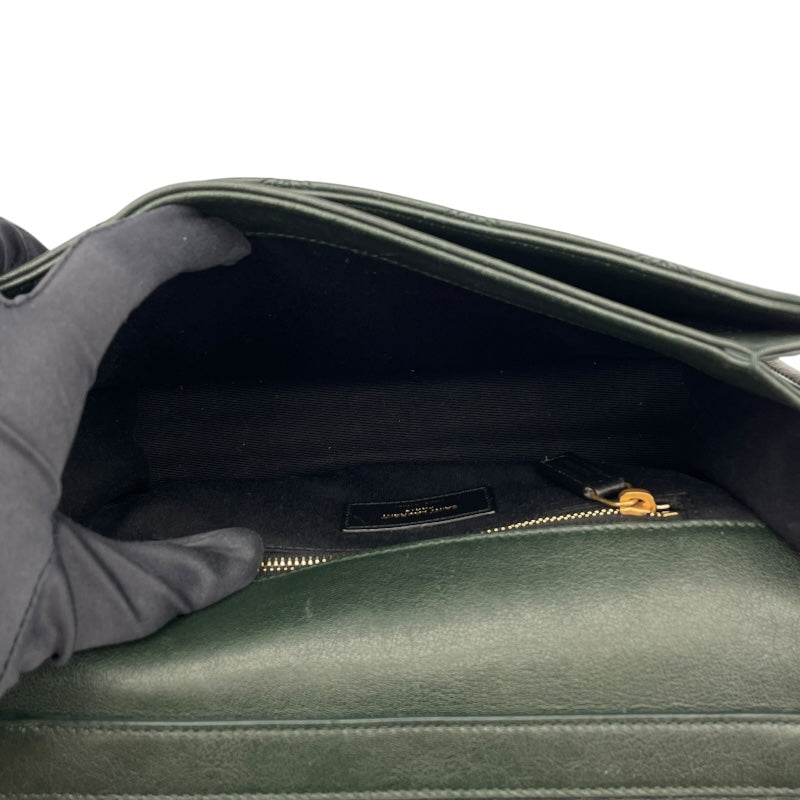 サンローラン SAINT LAURENT カサンドラショルダー 629246 グリーン レザー レディース ショルダーバッグ