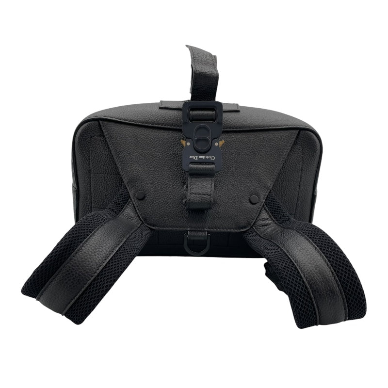 ★美品 Dior ディオール リュック サドルバックパック ナイロン レザー 黒 クリスチャン・ディオール Christian Dior サドルバックパック