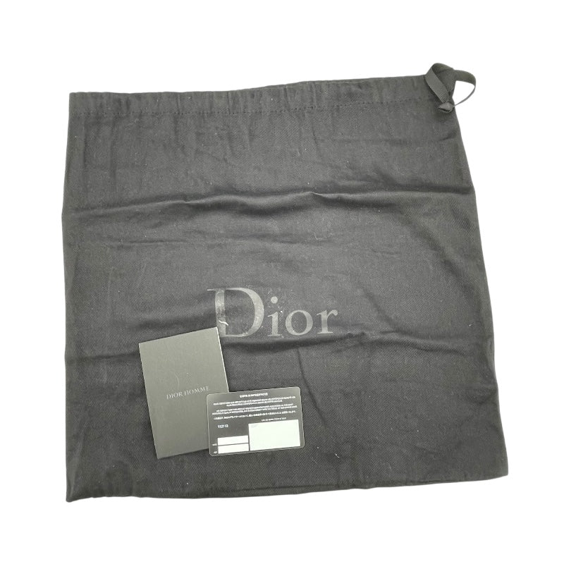 ★美品 Dior ディオール リュック サドルバックパック ナイロン レザー 黒 クリスチャン・ディオール Christian Dior サドルバックパック