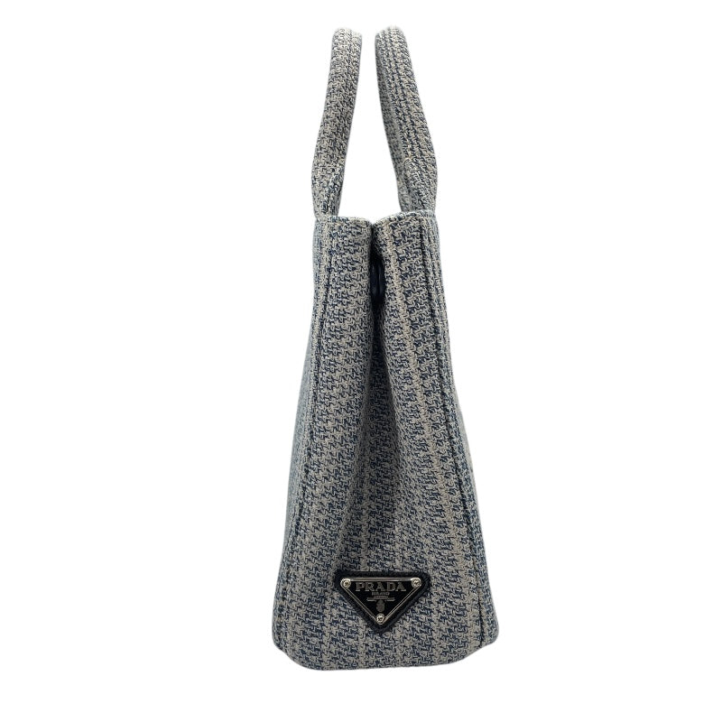 プラダ PRADA 2WAYバッグ ブルー キャンバス レディース ショルダーバッグ