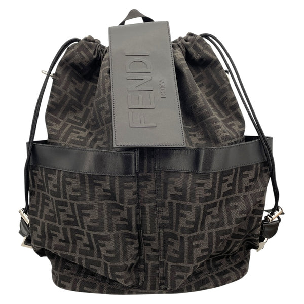 フェンディ FENDI ズッカ バックパック 7V2070 ブラック キャンバス メンズ リュック・デイパック