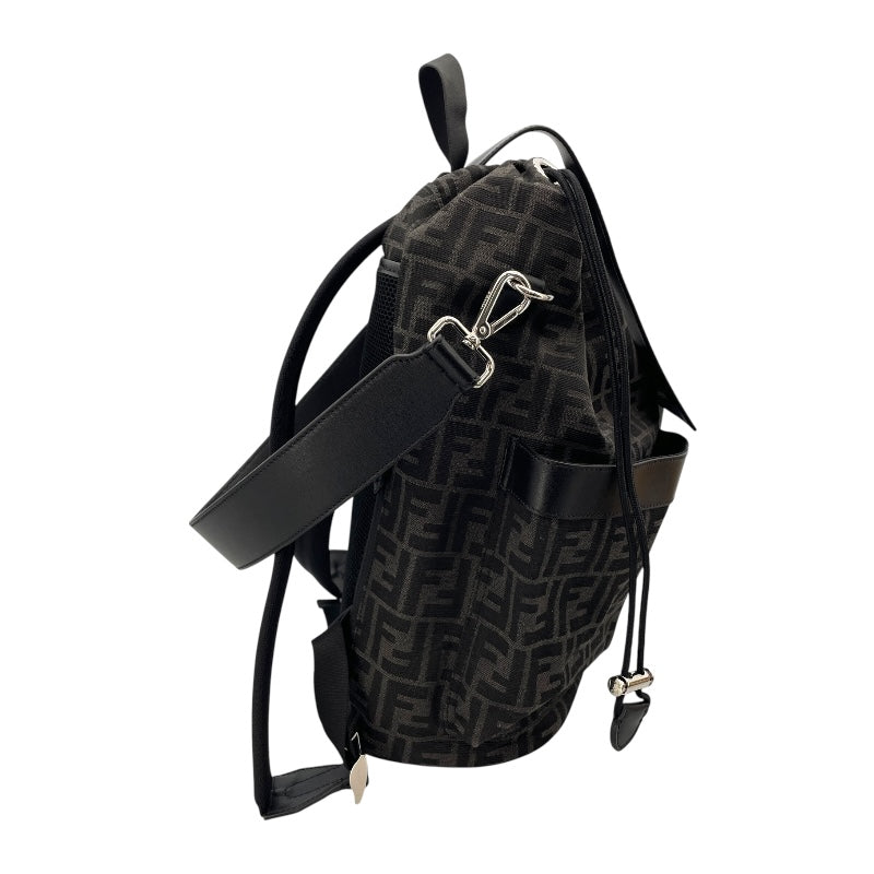 フェンディ FENDI ズッカ バックパック 7V2070 ブラック キャンバス メンズ リュック・デイパック