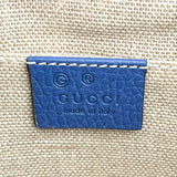 グッチ GUCCI インターロッキング チェーン 510304 ブルー レザー レディース ショルダーバッグ