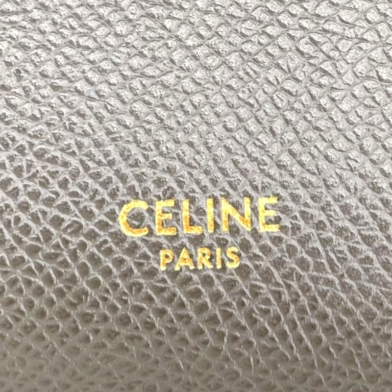 セリーヌ CELINE ベルトバッグ ナノ グレー レザー レディース ハンドバッグ