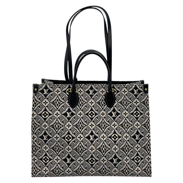 ルイ・ヴィトン LOUIS VUITTON オンザゴーGM M57207 ノワール モノグラム・ジャガード SINCE1854/レザー レディース トートバッグ