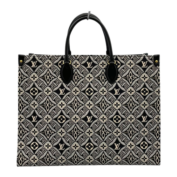 ルイ・ヴィトン LOUIS VUITTON オンザゴーGM M57207 ノワール モノグラム・ジャガード SINCE1854/レザー レディース トートバッグ