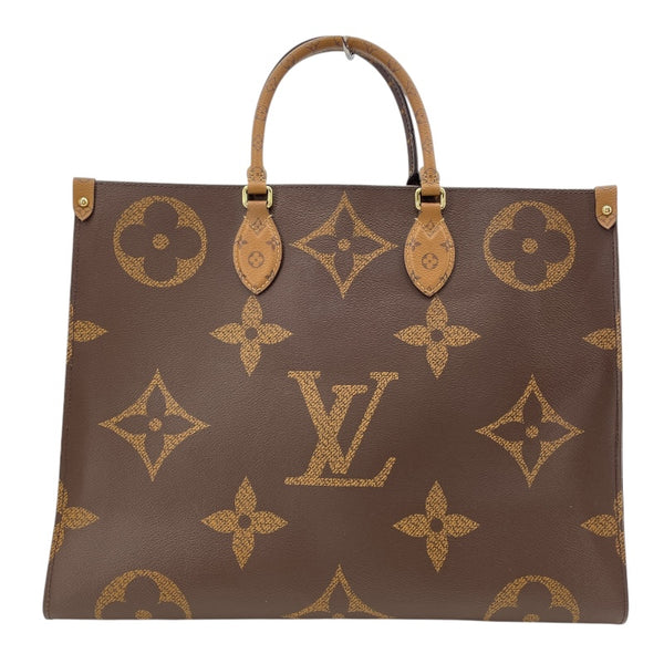 ルイ・ヴィトン LOUIS VUITTON オンザゴーGM M45320 ブラウン ジャイアント・リバース レディース トートバッグ