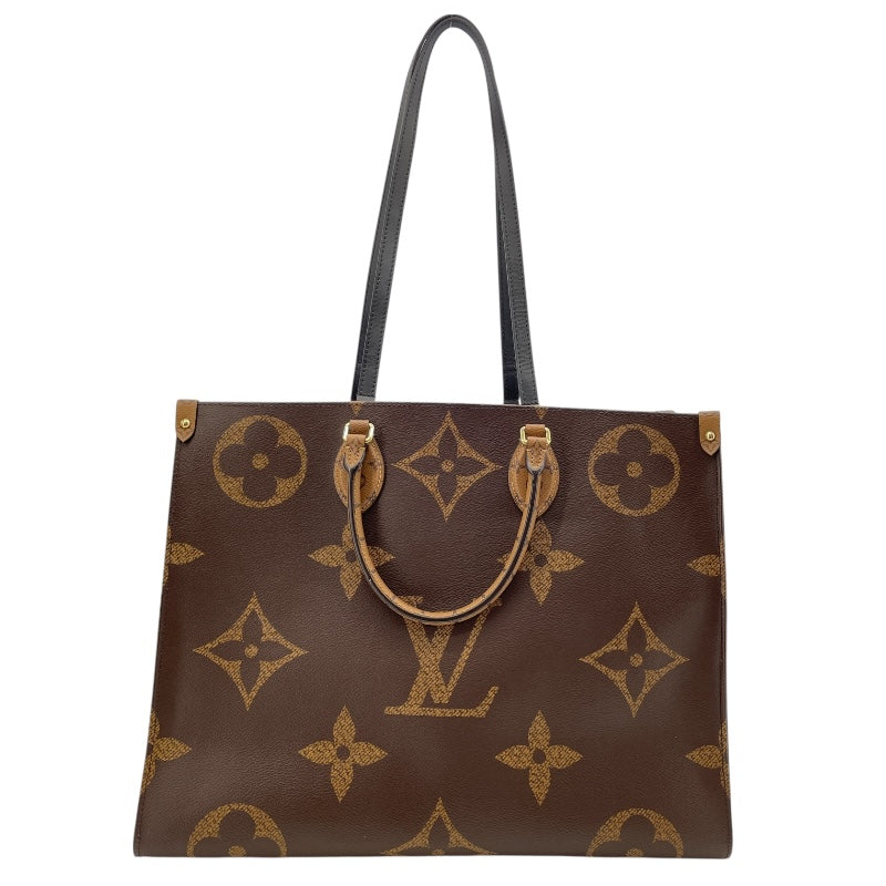 ルイ・ヴィトン LOUIS VUITTON オンザゴーGM M45320 ブラウン ジャイアント・リバース レディース トートバッグ