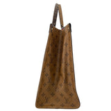 ルイ・ヴィトン LOUIS VUITTON オンザゴーGM M45320 ブラウン ジャイアント・リバース レディース トートバッグ