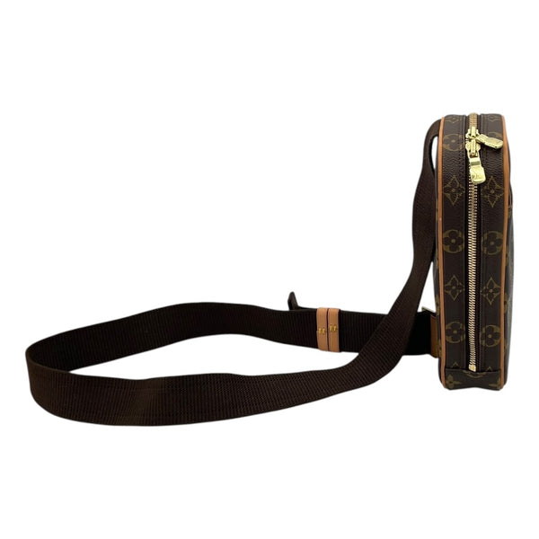 ルイ・ヴィトン LOUIS VUITTON ポシェット・ガンジュ M51870 ブラウン モノグラム・キャンバス ユニセックス ショルダーバッグ
