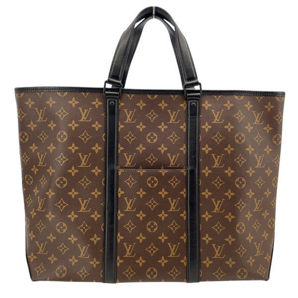 ルイ・ヴィトン LOUIS VUITTON ウィークエンド・トートGM M45733 ブラウン モノグラム・マカサー メンズ トートバッグ