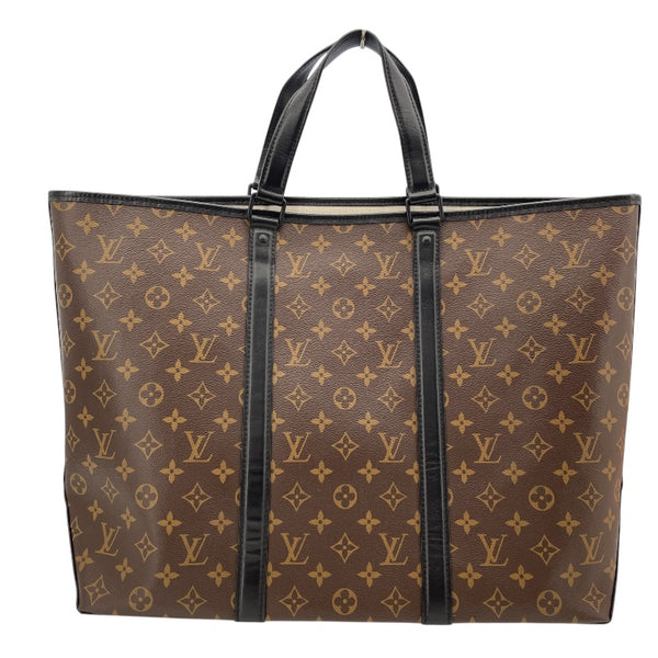 ルイ・ヴィトン LOUIS VUITTON ウィークエンド・トートGM M45733 ブラウン モノグラム・マカサー メンズ トートバッグ