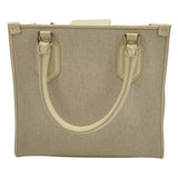 BVLGARI Rosenthal ロゴ2WAY ハンドバッグ アイボリー キャンバス レディース ハンドバッグ