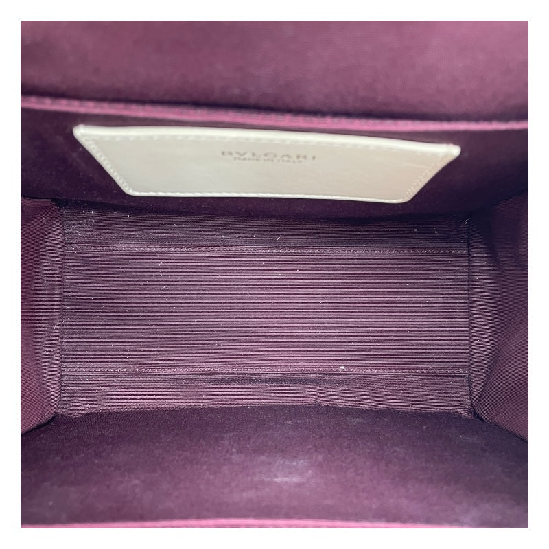 BVLGARI Rosenthal ロゴ2WAY ハンドバッグ アイボリー キャンバス レディース ハンドバッグ
