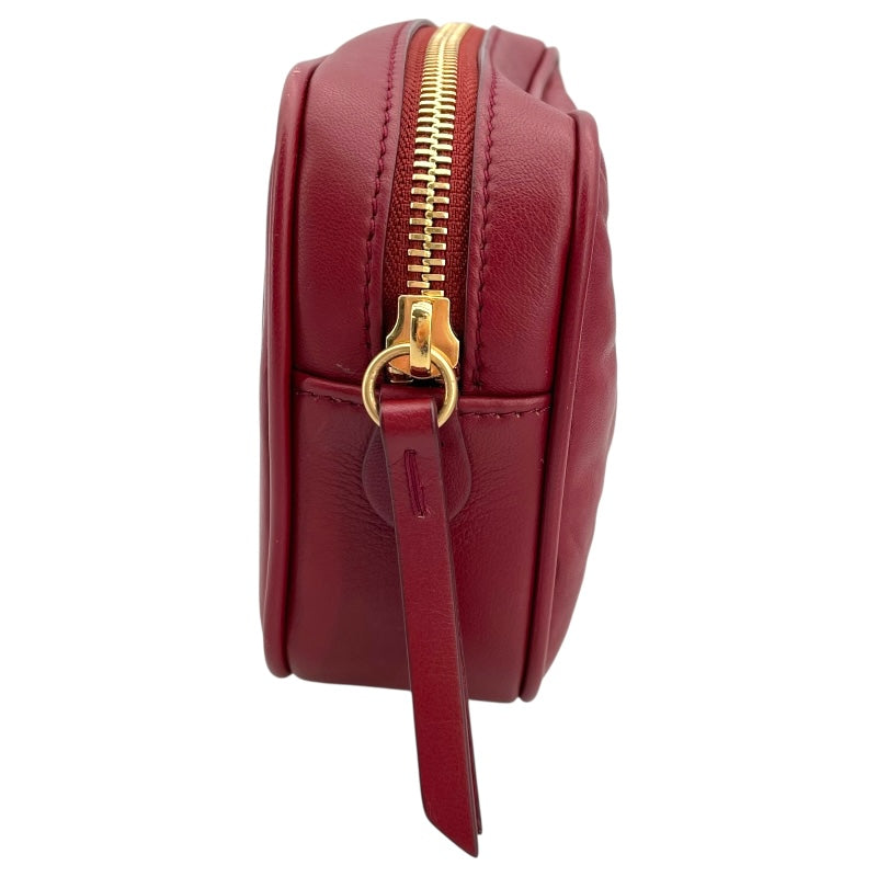 メゾン マルジェラ Maison Margiela ウエストポーチ レッド レザー レディース ウエストバッグ