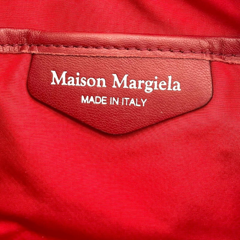 メゾン マルジェラ Maison Margiela ウエストポーチ レッド レザー レディース ウエストバッグ