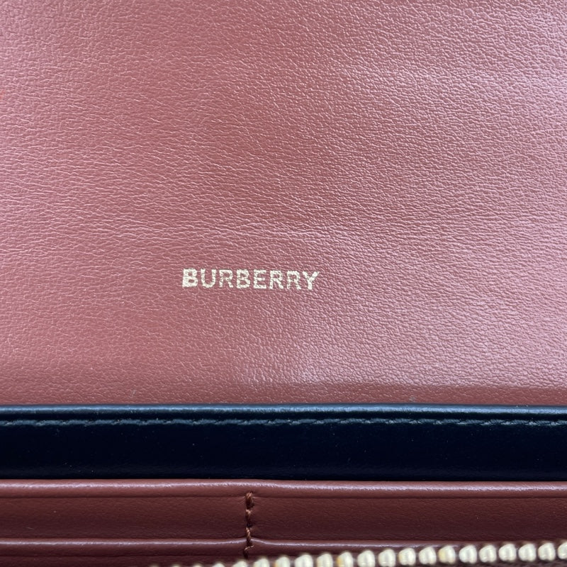 バーバリーロンドン BURBERRY LONDON ハルトンフラップ 長財布 ブラウン ブラック ホワイト TBモノグラム レディース 長財布