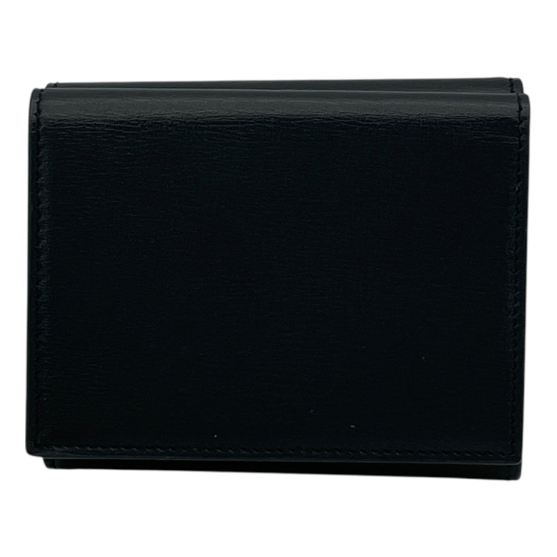 サンローラン SAINT LAURENT コンパクトウォレット 553549 ブラック レザー レディース 二つ折り財布