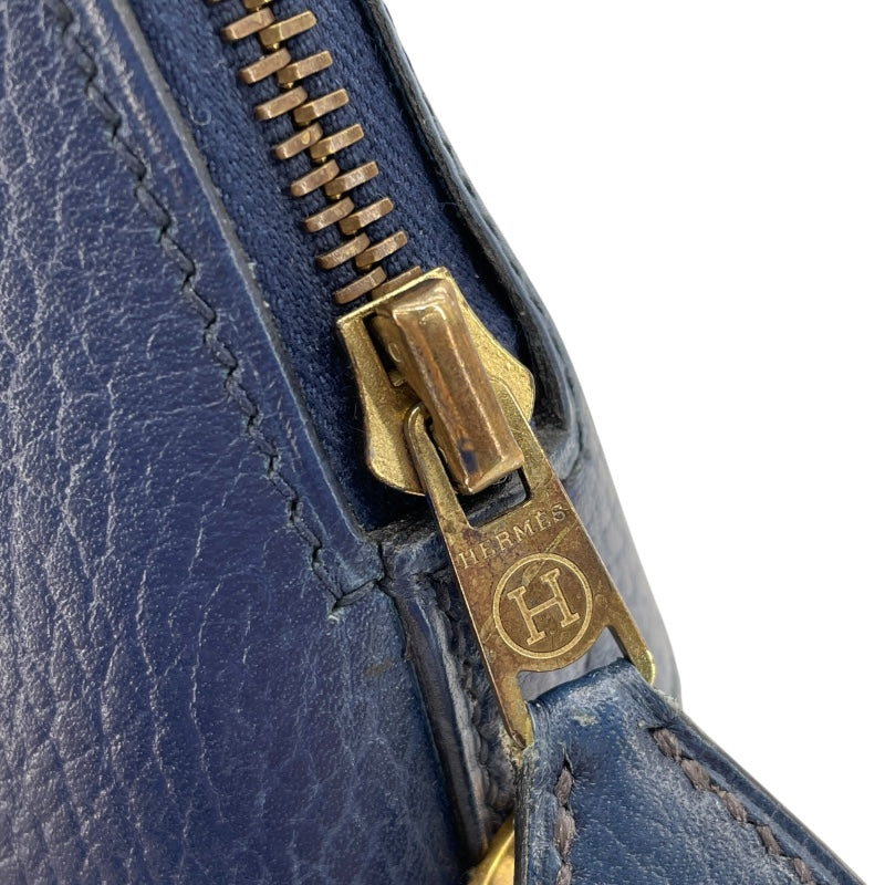 エルメス HERMES ボリード35 〇Y刻 ブルーサフィール GD金具 アルデンヌ レディース ショルダーバッグ