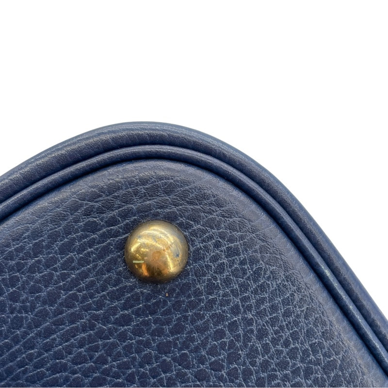 エルメス HERMES ボリード35 〇Y刻 ブルーサフィール GD金具 アルデンヌ レディース ショルダーバッグ