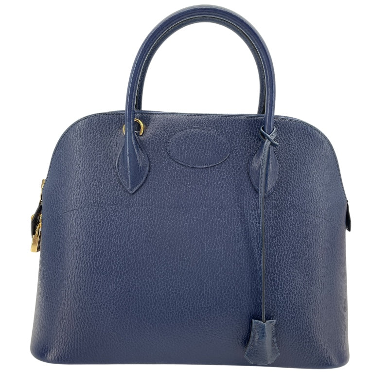 エルメス HERMES ボリード35 〇Y刻 ブルーサフィール GD金具 アルデンヌ レディース ショルダーバッグ