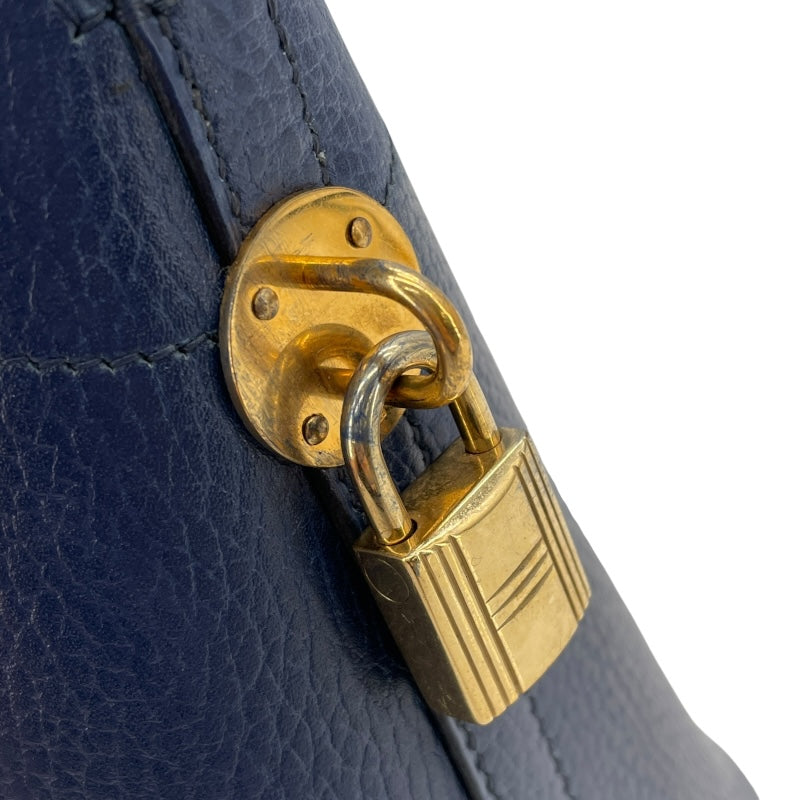 エルメス HERMES ボリード35 〇Y刻 ブルーサフィール GD金具 アルデンヌ レディース ショルダーバッグ