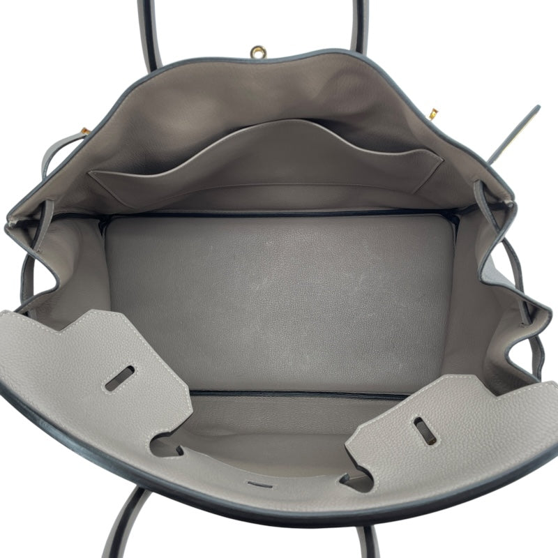 エルメス HERMES バーキン40 A刻 グリアスファルト GD金具 トゴ レディース ハンドバッグ