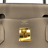 エルメス HERMES バーキン40 A刻 グリアスファルト GD金具 トゴ レディース ハンドバッグ