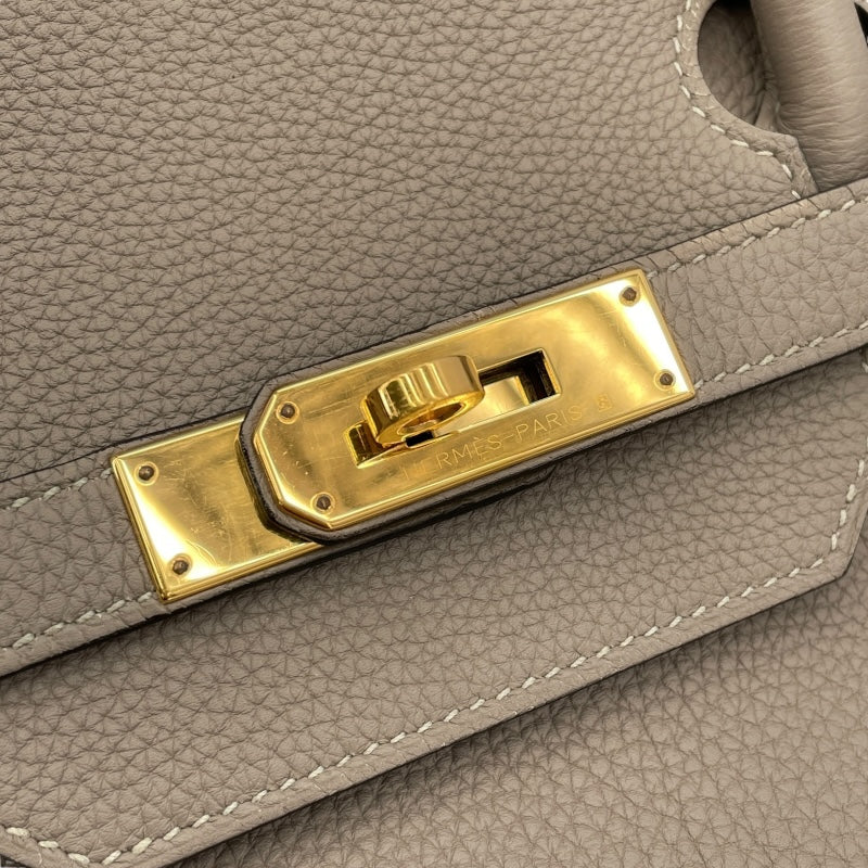 エルメス HERMES バーキン40 A刻 グリアスファルト GD金具 トゴ レディース ハンドバッグ