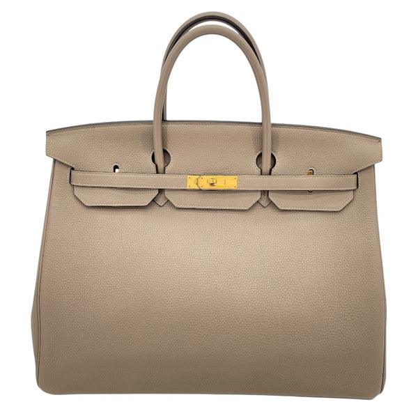 エルメス HERMES バーキン40 A刻 グリアスファルト GD金具 トゴ レディース ハンドバッグ