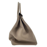 エルメス HERMES バーキン40 A刻 グリアスファルト GD金具 トゴ レディース ハンドバッグ