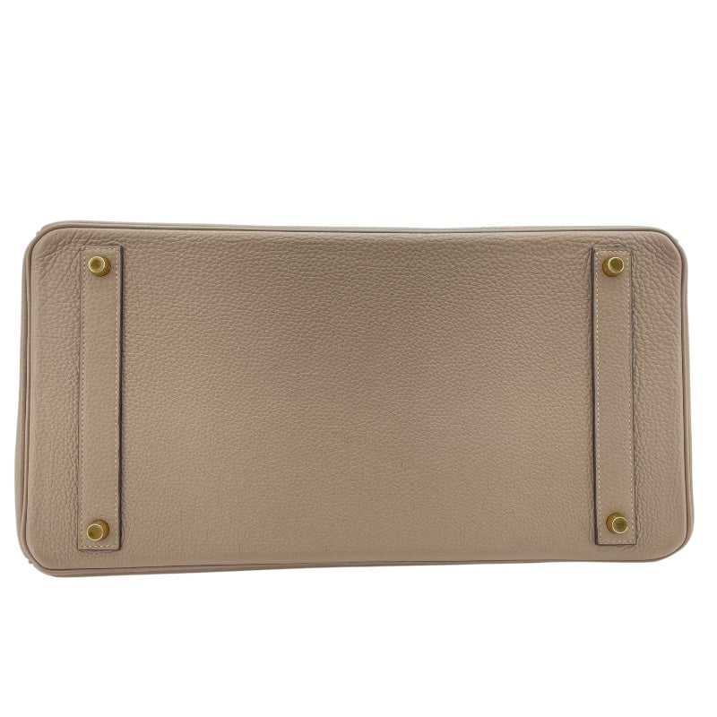 エルメス HERMES バーキン40 A刻 グリアスファルト GD金具 トゴ レディース ハンドバッグ