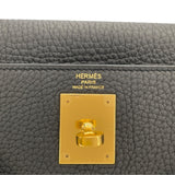 エルメス HERMES ケリー28 内縫い T刻印 ブラック ゴールド金具 トリヨン レディース ハンドバッグ