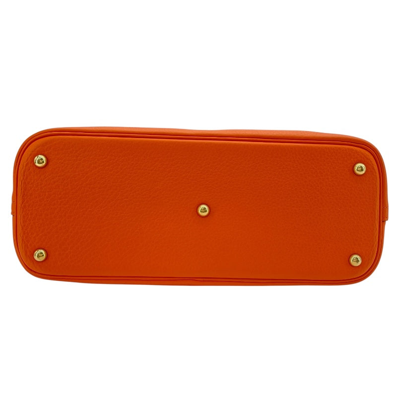エルメス HERMES ボリード35 □G刻 オレンジ GD金具 トリヨン レディース ショルダーバッグ