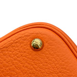 エルメス HERMES ボリード35 □G刻 オレンジ GD金具 トリヨン レディース ショルダーバッグ