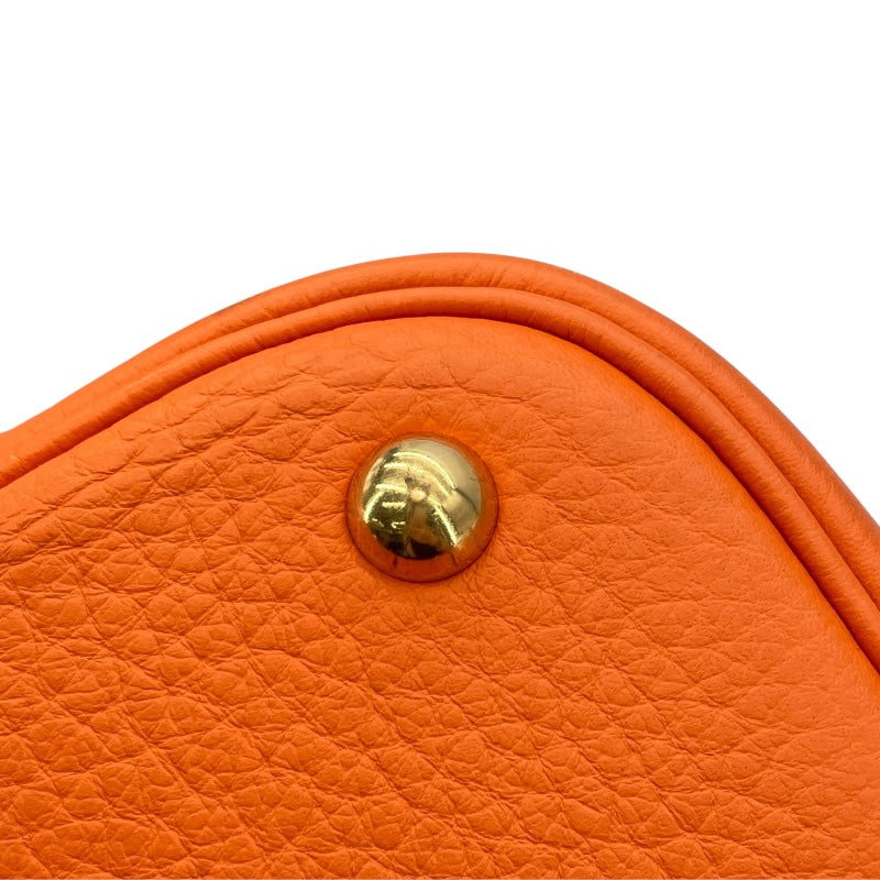エルメス HERMES ボリード35 □G刻 オレンジ GD金具 トリヨン レディース ショルダーバッグ