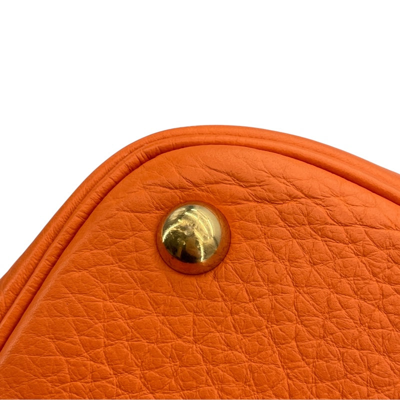 エルメス HERMES ボリード35 □G刻 オレンジ GD金具 トリヨン レディース ショルダーバッグ