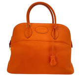 エルメス HERMES ボリード35 □G刻 オレンジ GD金具 トリヨン レディース ショルダーバッグ
